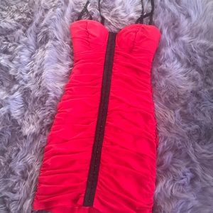 Beautiful red mini dress from Bebe